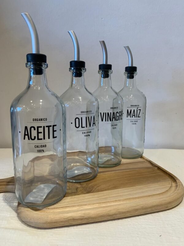 Aceitera Vidrio Transparente 500ml Oliva, Aceto  o Maíz