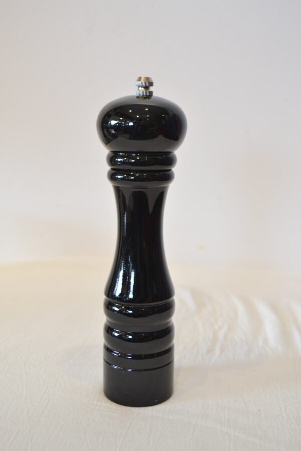 Molinillo de Pimienta y Sal de Madera 25cm Color Negro