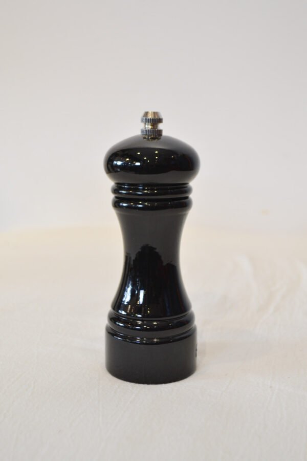 Molinillo de Pimienta y Sal de Madera 16cm Color Negro